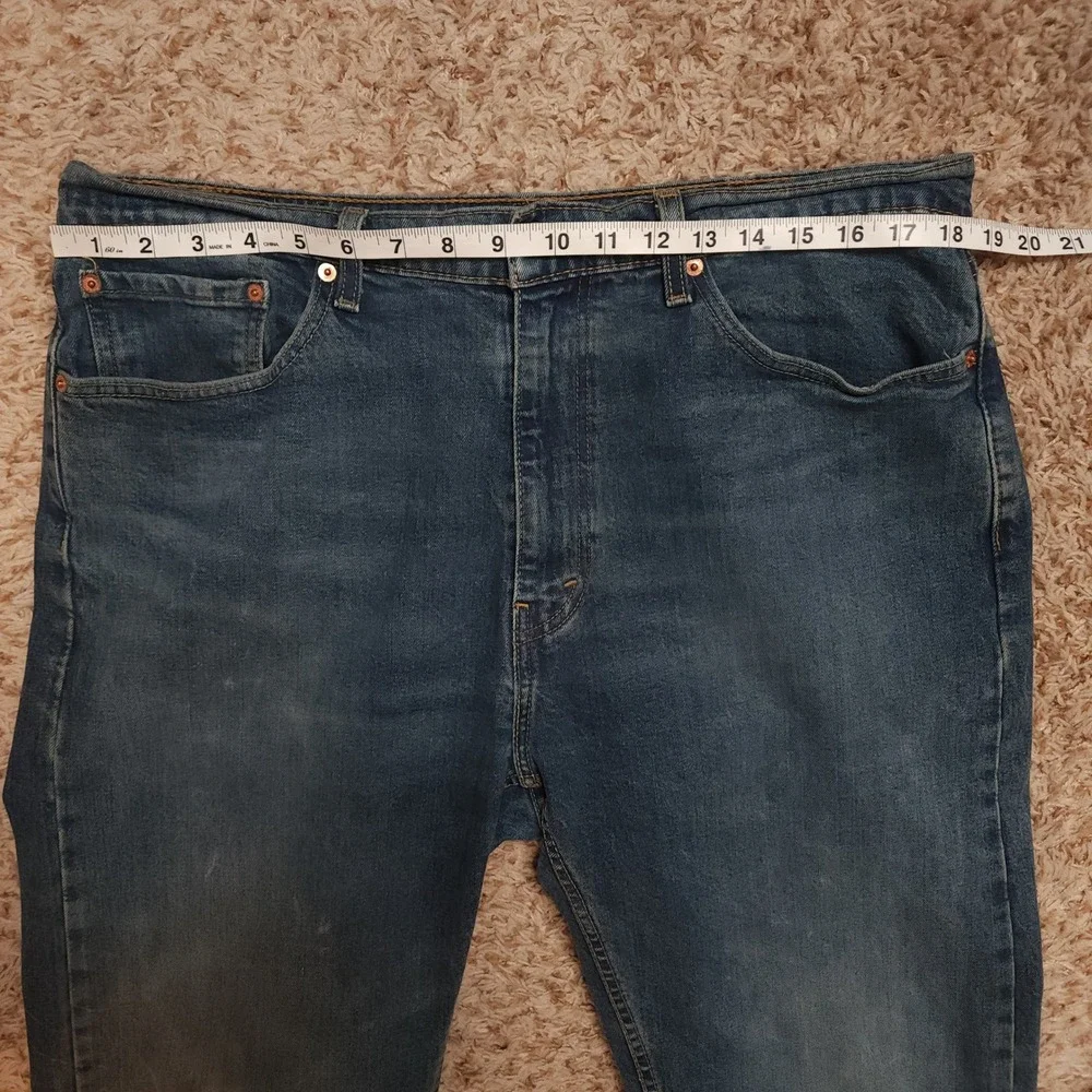 Levi's‎ 505 Regular Fit Jeans Mens 38x32 Blue Medium Wash Straight Leg Denim